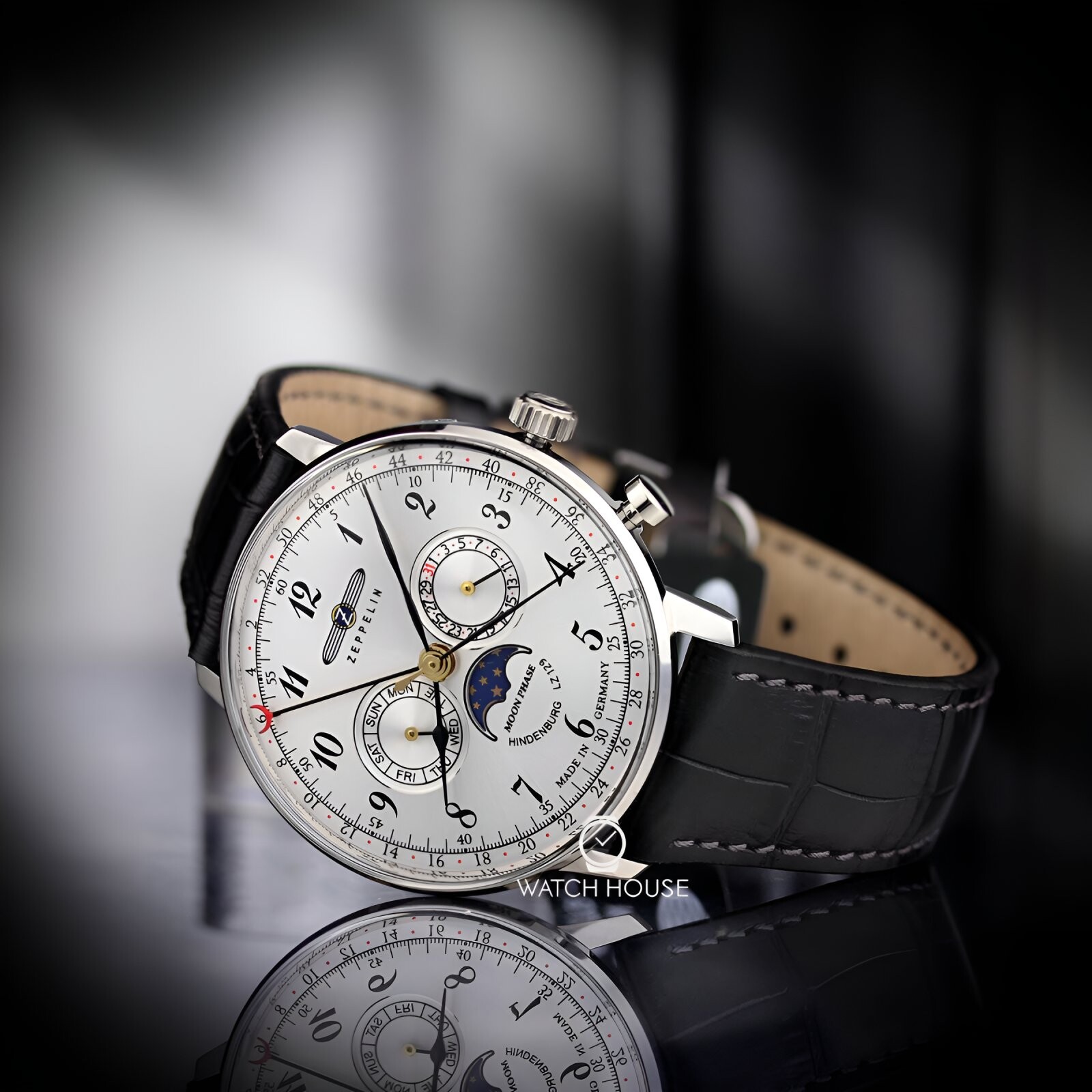 Zeppelin LZ129 Serie Hindenburg 7036-1 Moon Phase Men's Chronograph