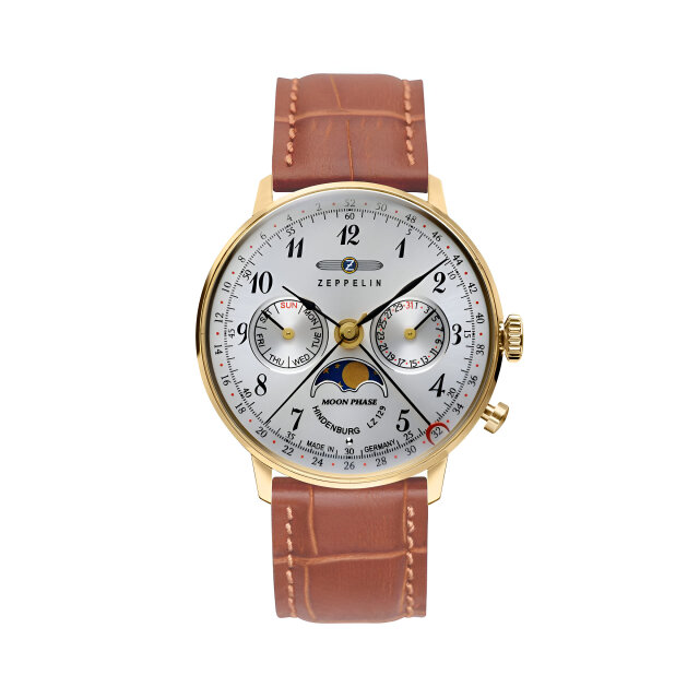 Zeppelin LZ129 Serie Hindenburg 7039-1 Moon Phase Womens Wristwatch