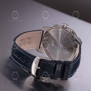 ロシアンブルー Zeppelin New York Chronograph 8878-1 - Silver Caliber 6S20