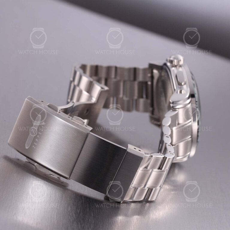 Zeppelin New York 8878MB-4 Silber-Smaragd 6S20 Chronograph
