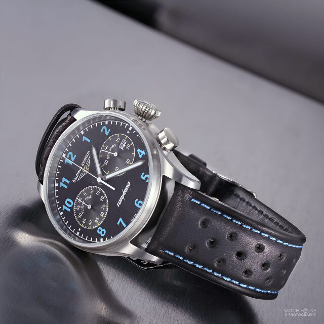 Bauhaus Aviation 2770-3 / Tornado Chronograph 6S21 Blau
