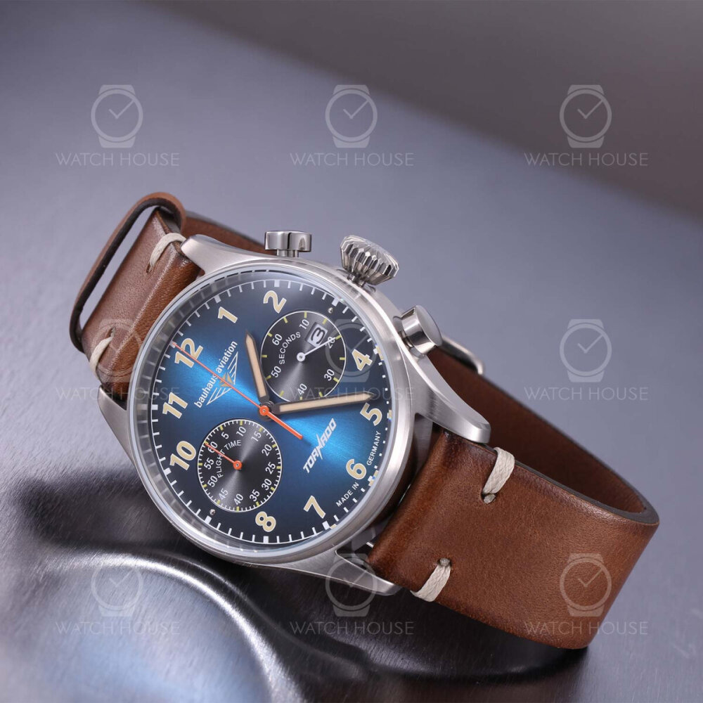 Bauhaus Aviation Tornado 2772-3 Chronograph Caliber 6S21 Blue