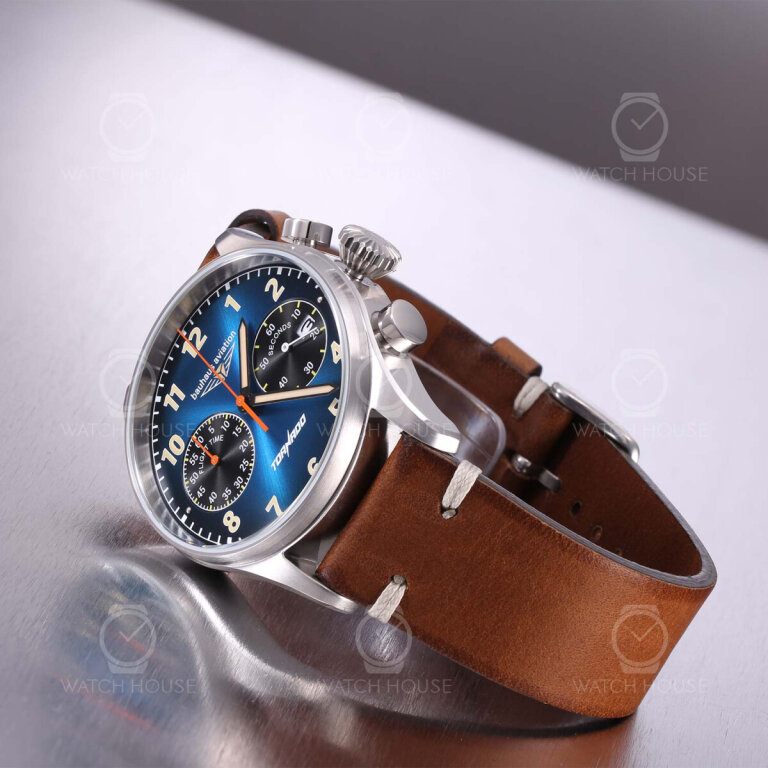Bauhaus Aviation Tornado 2772-3 Chronograph Caliber 6S21 Blue