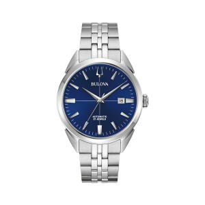 Bulova 96B425 Sutton mens automatic watch in steel blue