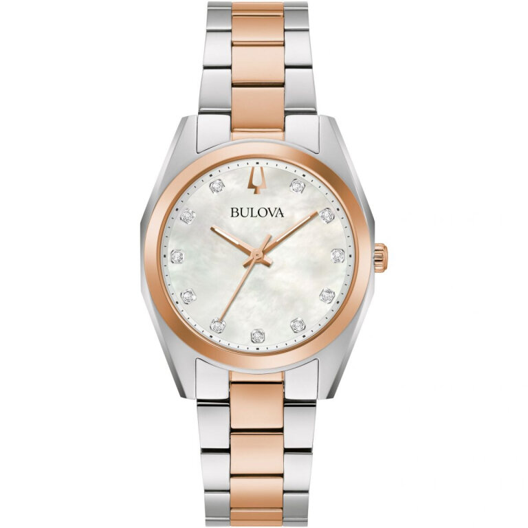 Bulova 98P207 Ladies Quartz Watch Surveyor Bicolor