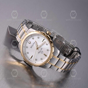 Bulova 98P227 Marine Star womens watch with 8 diamonds in...