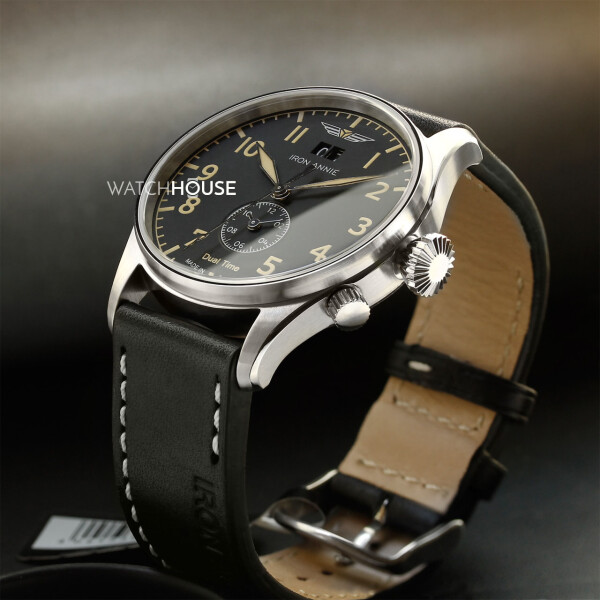 Iron Annie Flight Control 5140-2 Dual Time Men's Wristwatch