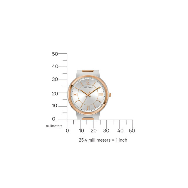 Bulova Classic Collection Ladies Watch 98L327 Bicolor-Silver