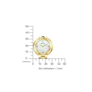 Bulova Classic Rubaiyat Damenuhr 97L181 Weiß-Perlmutt