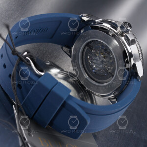 Bulova Marine Star 96A303 Skelettierte Automatikuhr mit transparentem Zifferblatt