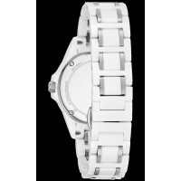 Bulova Marine Star 98P172 Damenuhr aus Stahl / Keramik und 5 Diamanten