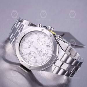 Bulova Misc Classic Chronograph 96B408 Steel-White