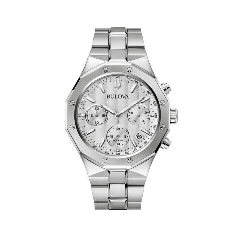 Bulova Misc Klassic Chronograph 96B408 Stahl-Weiß