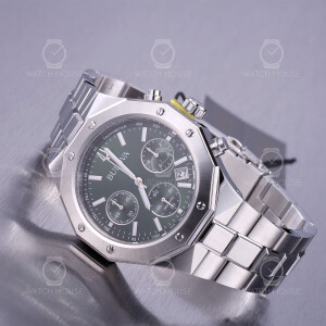 Bulova Misc Klassic Chronograph 96B409 Stahl-Grün