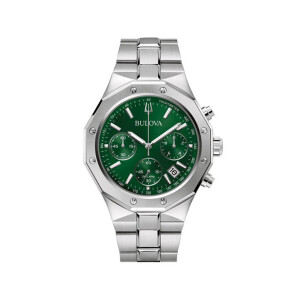 Bulova Misc Klassic Chronograph 96B409 Stahl-Grün