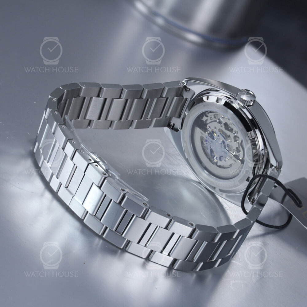 Bulova Old Classic Skeleton Automatic Men's Watch 96A292 Blue