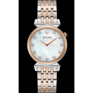 Bulova Regatta 98P192 Two-Tone Rose Gold and 11 Diamond...