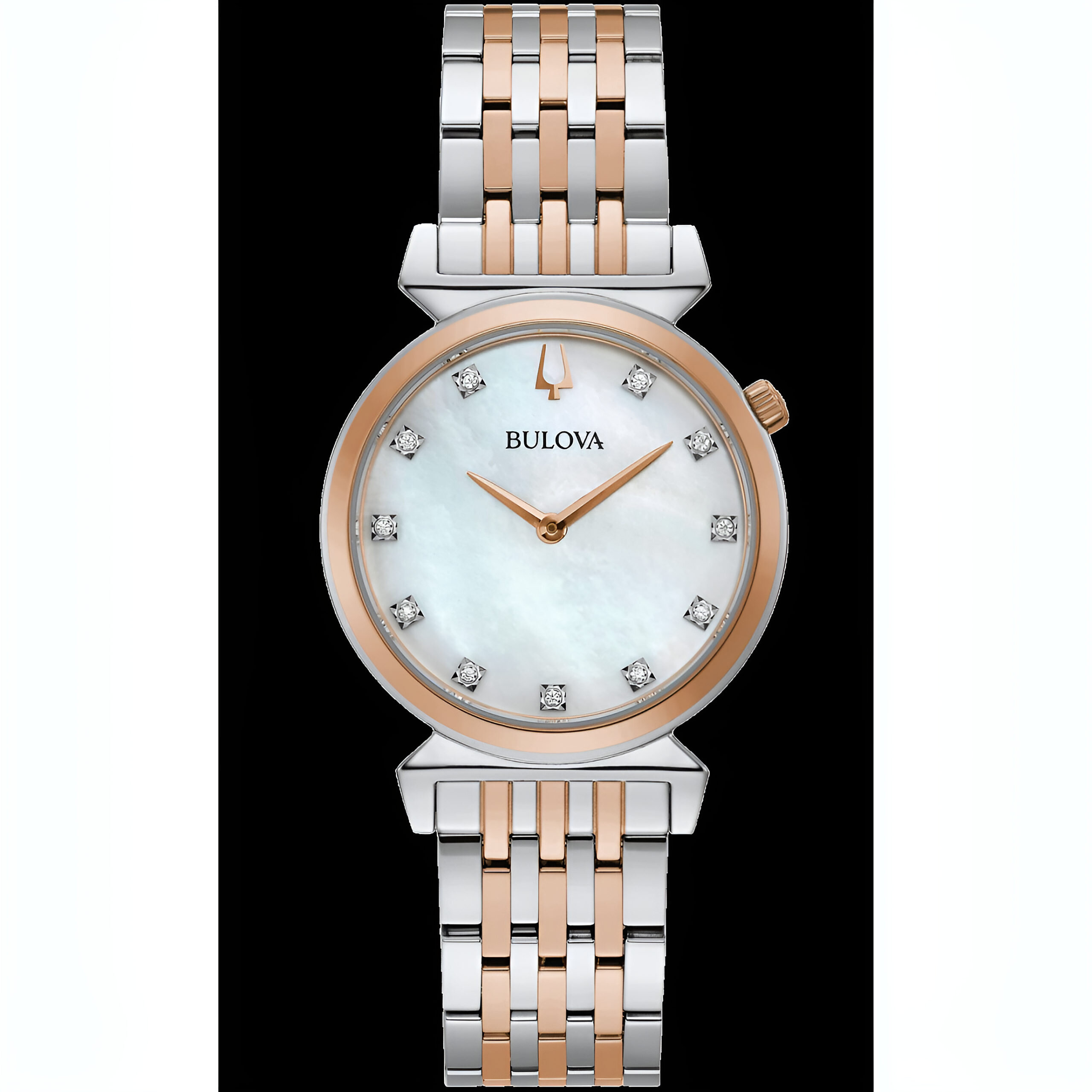 Bulova Regatta 98P192 Two-Tone Rose Gold and 11 Diamond Ladies' Watch