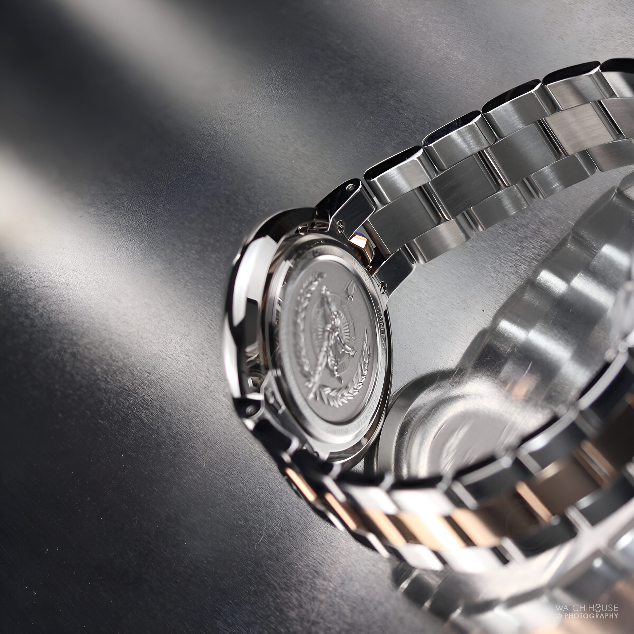 Bulova Rubaiyat 98P174 rose with diamonds and cabochon