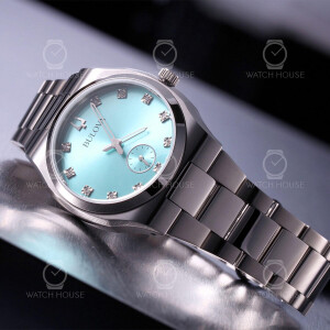 Bulova Surveyor Mother-of-Pearl 11 Diamonds 96P243 Turquoise