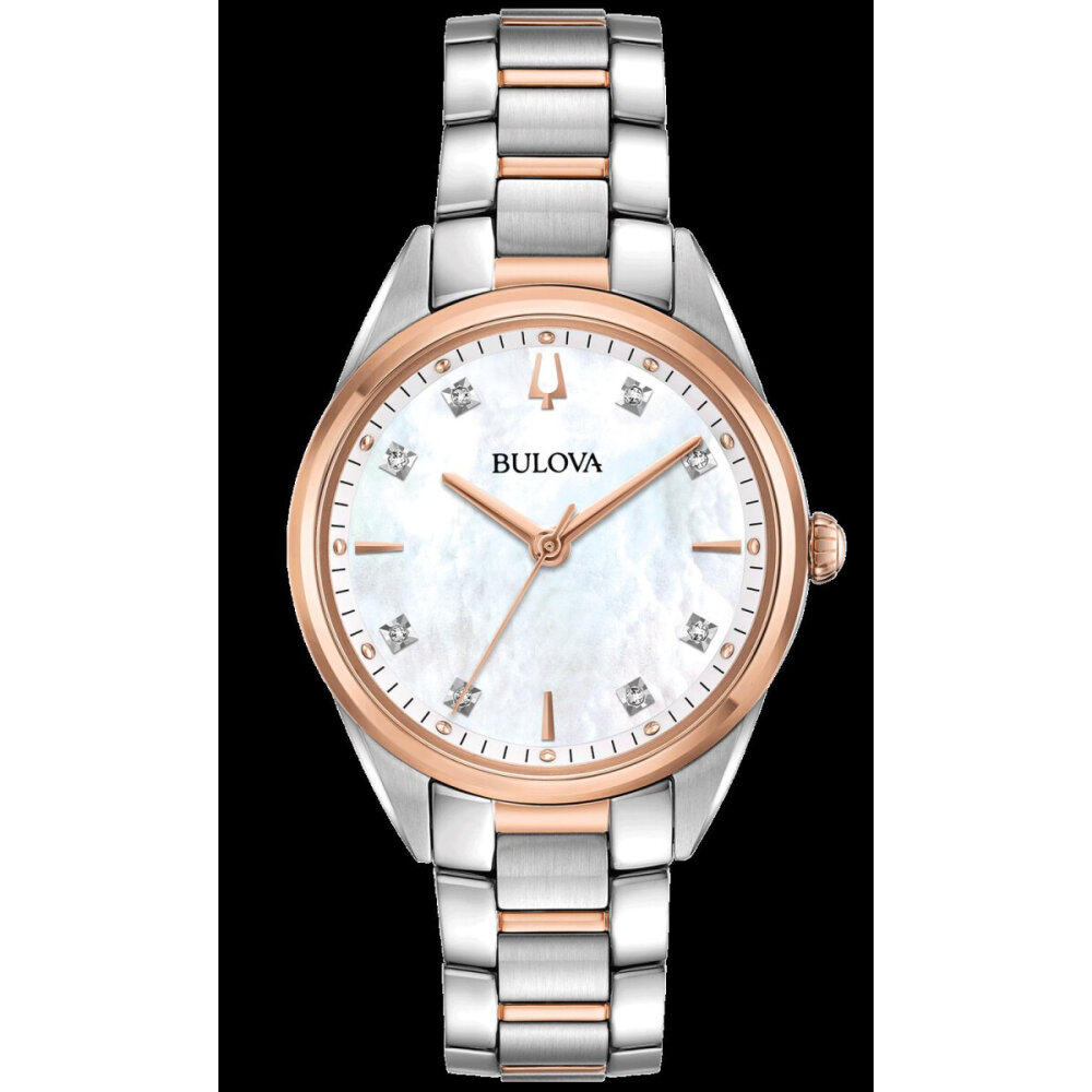 Bulova Sutton 98P183 Two-Tone Rose Gold and Diamond Ladies' Watch - Main Image