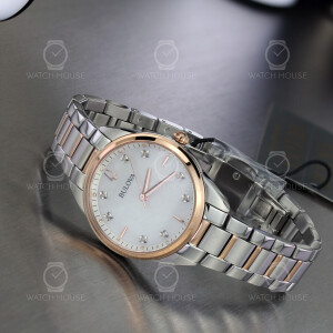 Bulova Sutton 98P183 Two-Tone Rose Gold and Diamond...