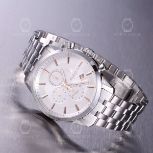 Bulova Sutton Classic Mens Watch 96B411 Steel/Rose
