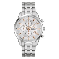 Bulova Sutton Klassische Herrenuhr 96B411 Stahl-Rosé