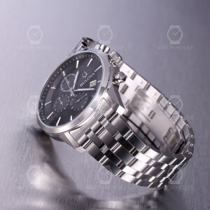 Bulova Sutton Klassische Herrenuhr 96B412 Stahl-Schwarz