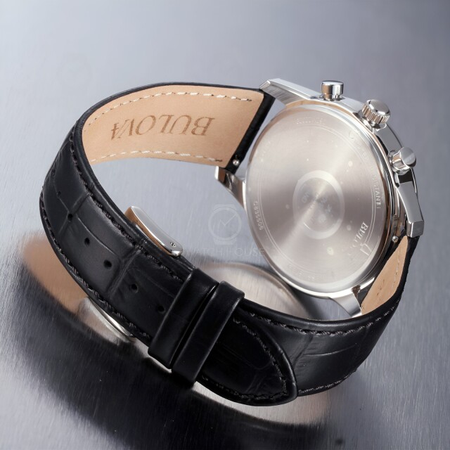 Bulova Sutton Klassische Herrenuhr 96B413 Stahl-Grün