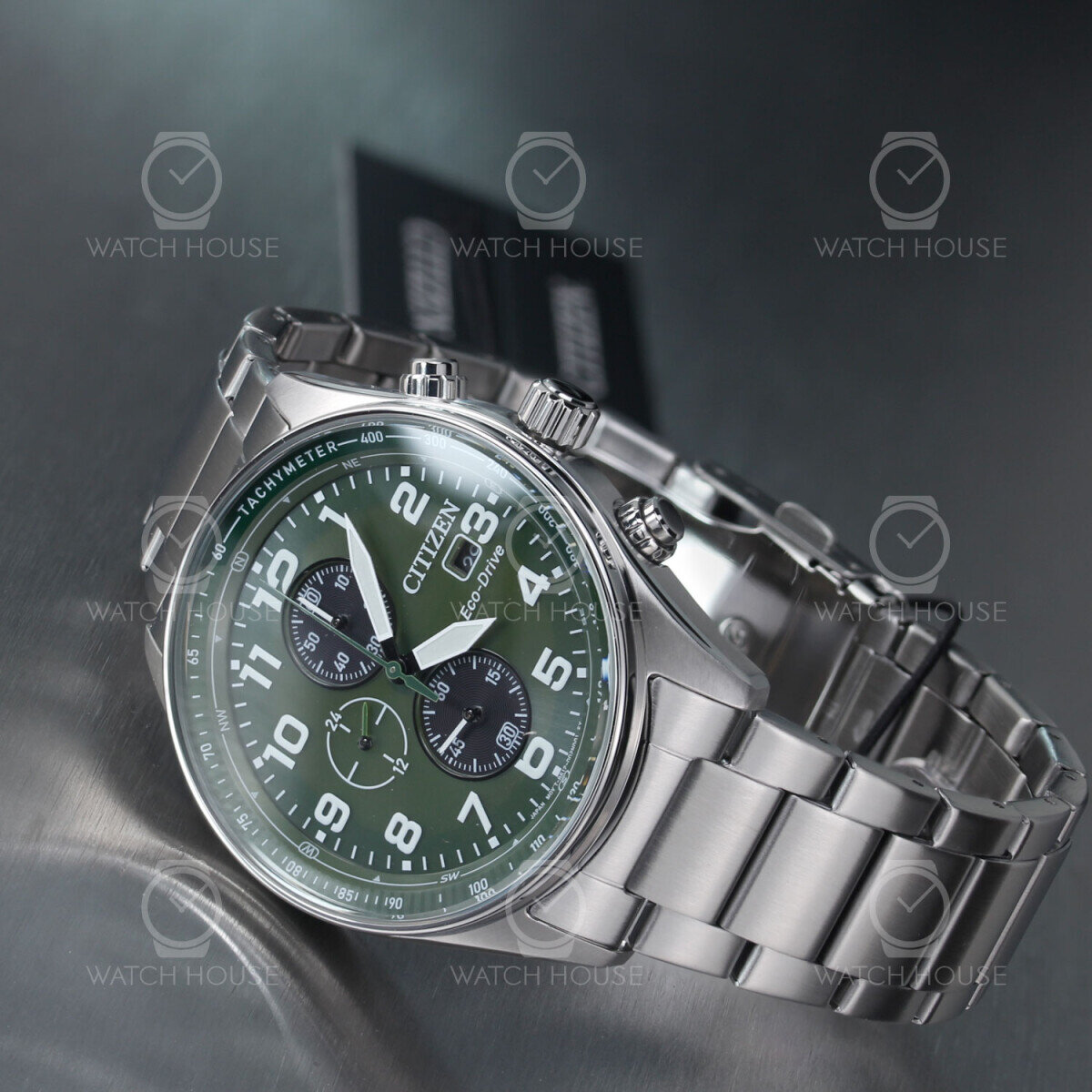 Citizen B612 Eco Drive Men's Chronograph CA0770-72X Green
