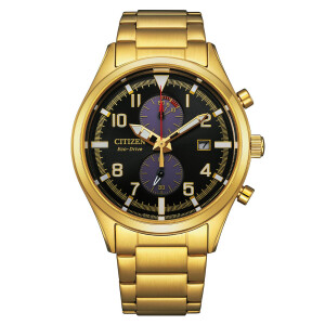 Citizen B642 Eco Drive Herren Chronograph CA7022-87E Gold-Schwarz