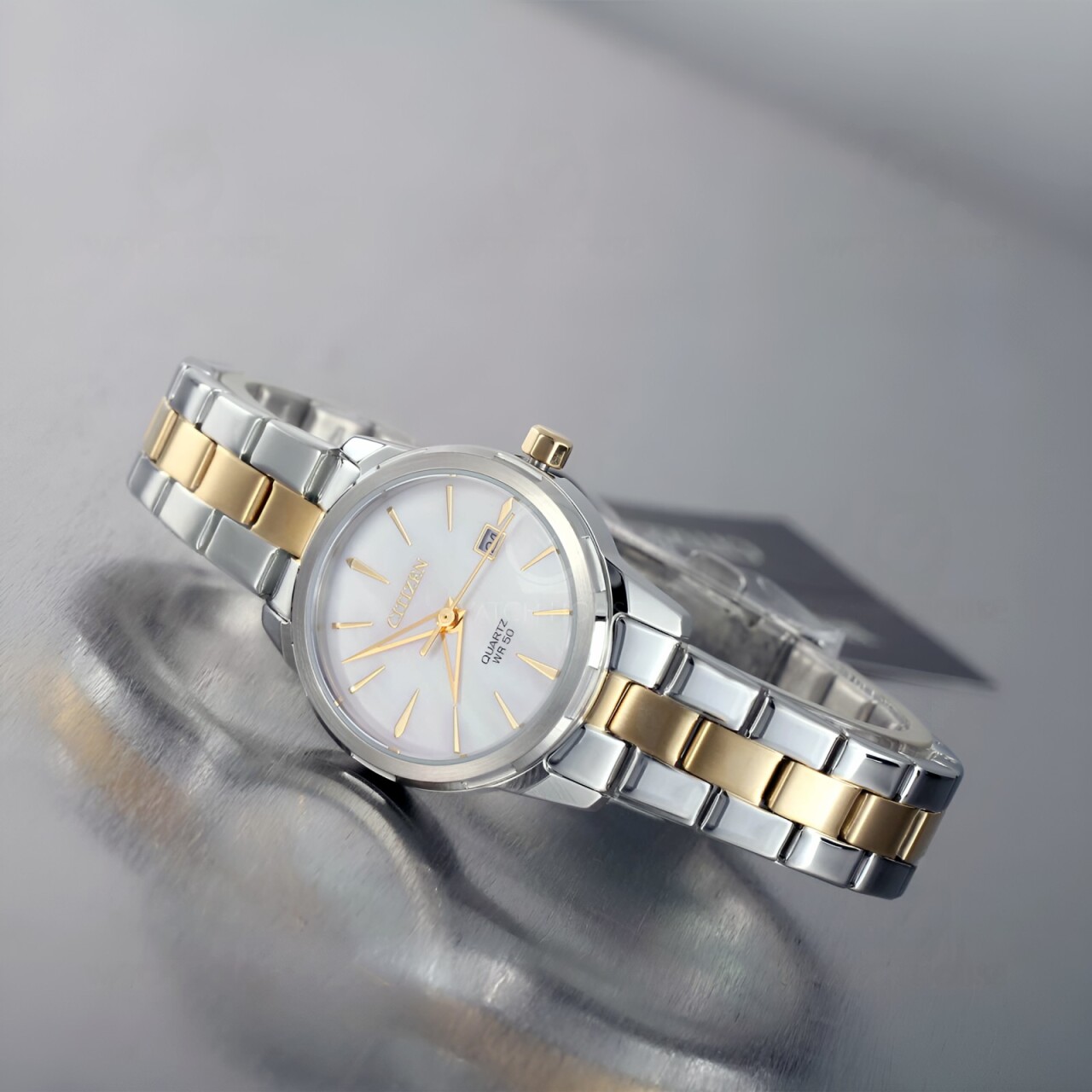 Citizen Basic Ladies Wristwatch EU6074-51D Quartz Twotone