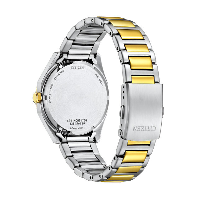 Citizen BM7624-82A Eco-Drive Sports Octagon Men’s Watch Two-Tone-White