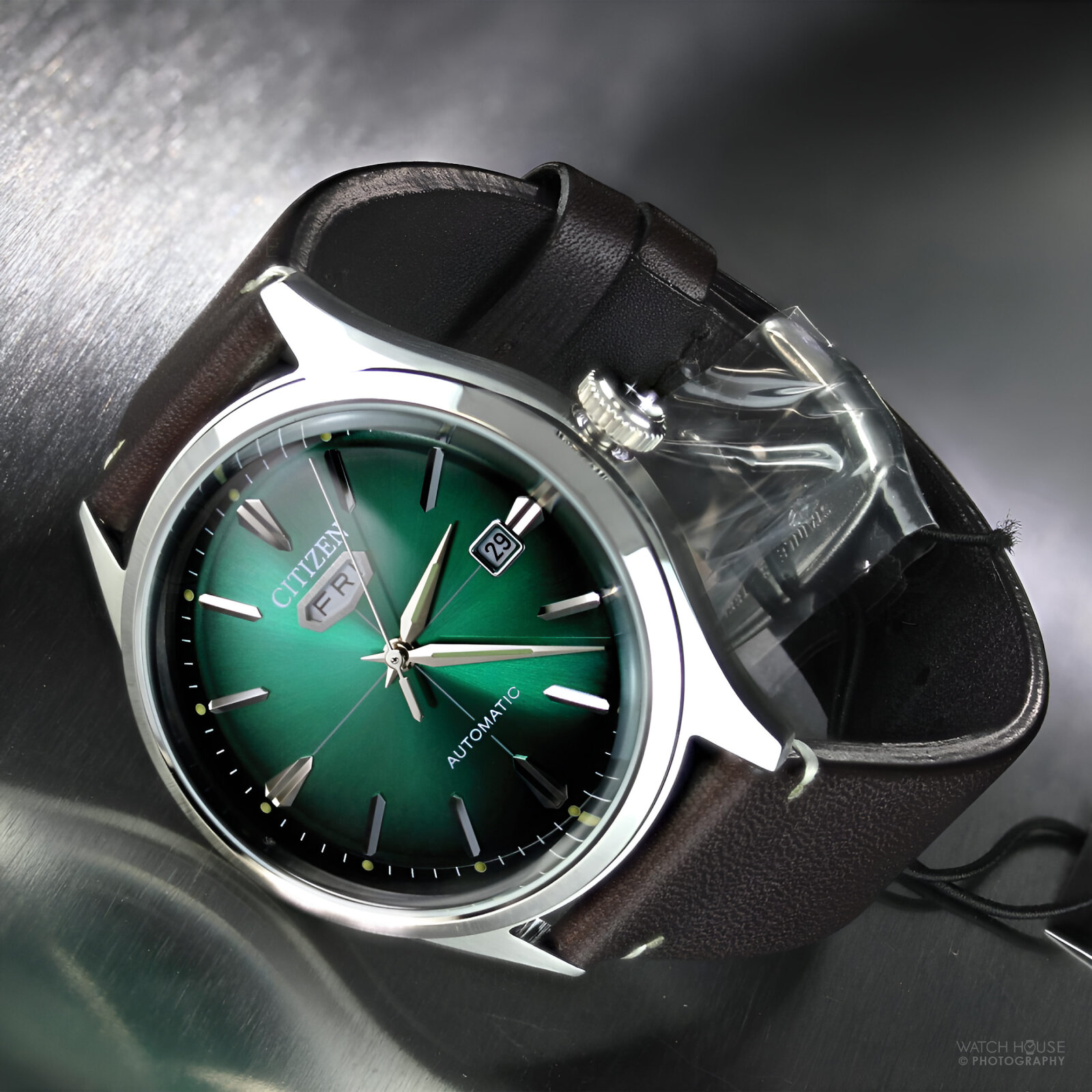 Citizen NH8390-03XE Crystal Seven 1965 emerald green