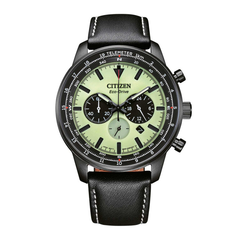 Citizen CA4505-21X Eco-Drive Telemeter-Chronograph in Anthrazit-Mint