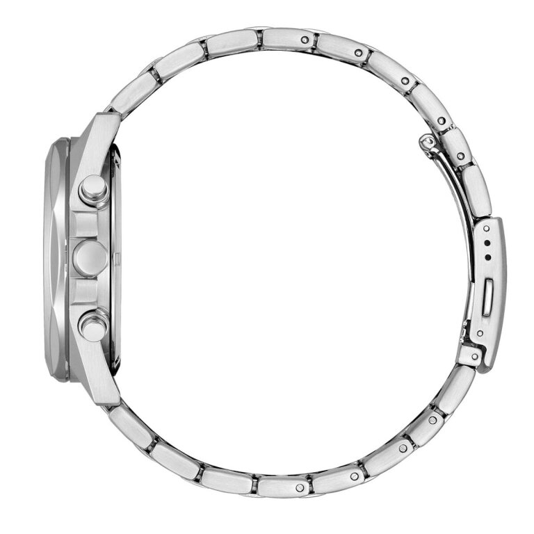 Citizen CA4590-81X Octagon-shaped Eco-Drive Chrono in steel green