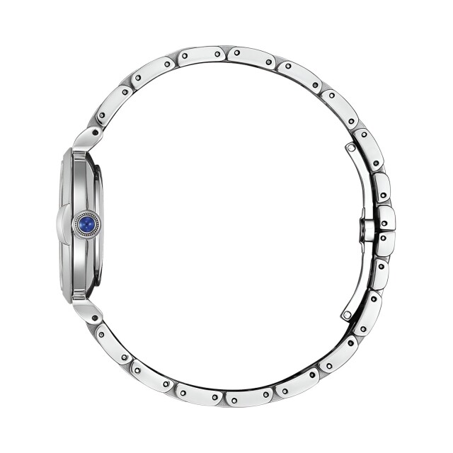 Citizen Womens Diamond Mother-of-Pearl Eco-Drive Watch EM1070-83D Steel-White