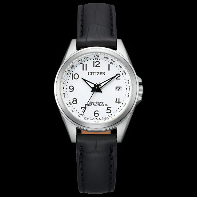 Citizen ladies radio controlled watch EC1180-14A World time watch with perpetual calendar