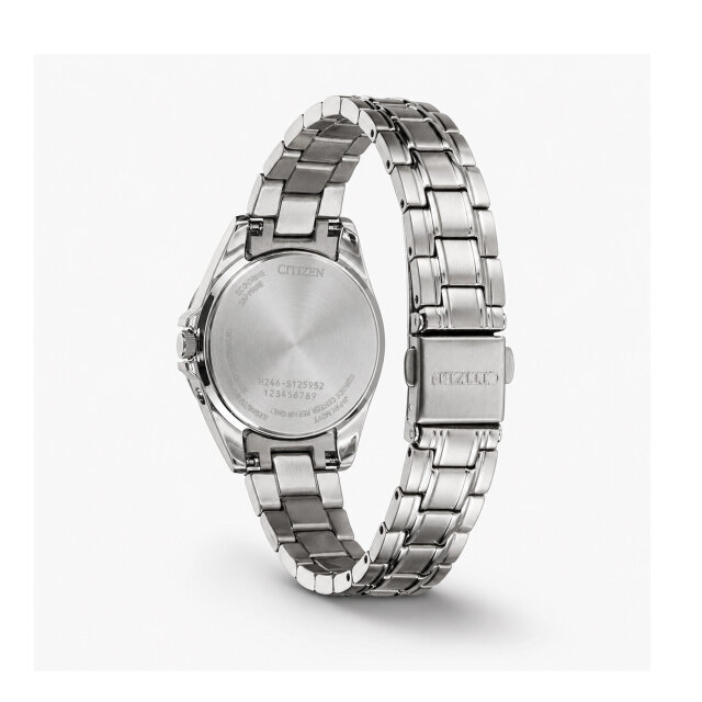 Citizen Damen Funkuhr EC1180-81L Weltzeituhr mit ewigem Kalender