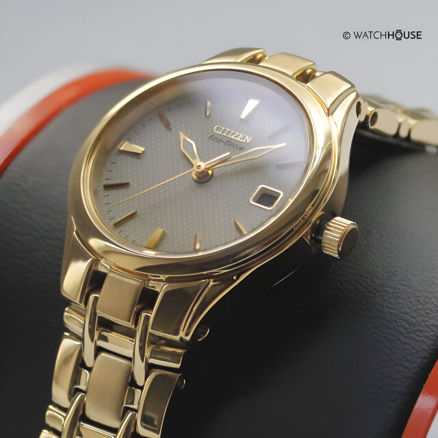Citizen Elegant Eco Drive Womens Watch EW1262-55P Gold