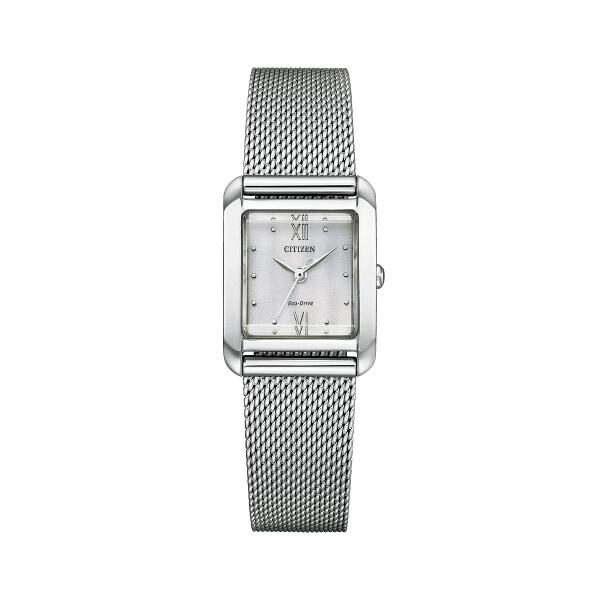 Citizen EW5590-62A Ladies Steel Square Eco Drive with