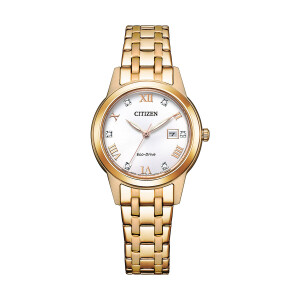 Citizen FE1243-83A Elegant ladies watch in gold white...