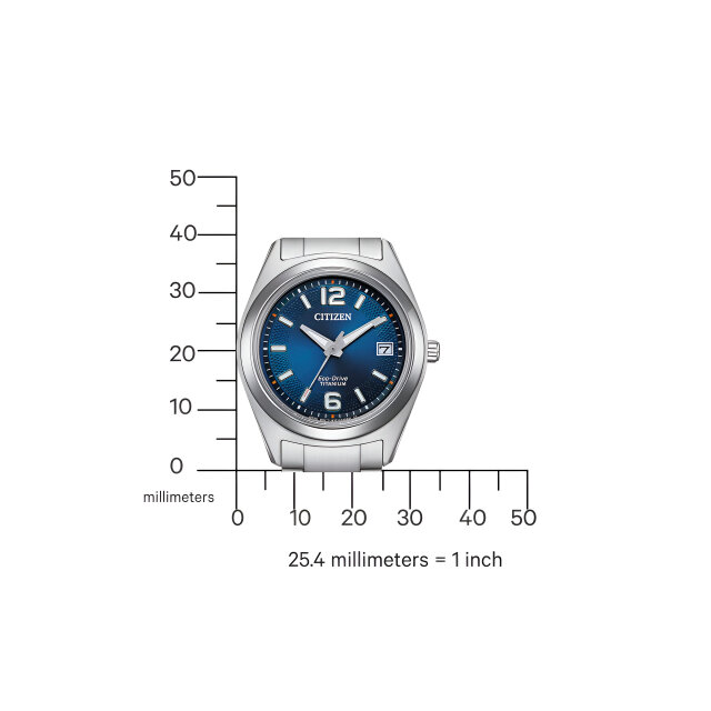 Citizen FE6151-82L Eco Drive blaue Super Titan Damenuhr