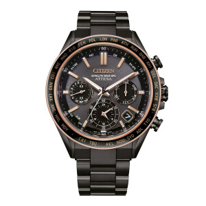 Citizen GPS CC4074-61W Satellite Wave Attesa Black-Copper