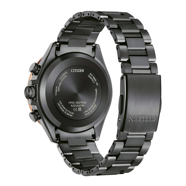 Citizen GPS CC4074-61W Satellite Wave Attesa Black-Copper