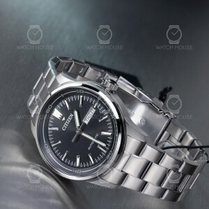 Citizen Herren Automatikuhr NH8400-87EE Tag/Datum Schwarz