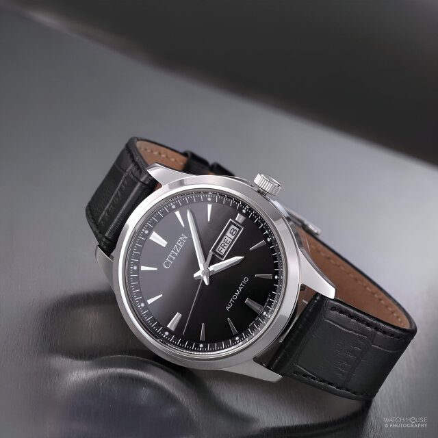 Citizen Herren Automatikuhr NY4058-01EC Stahl-Schwarz