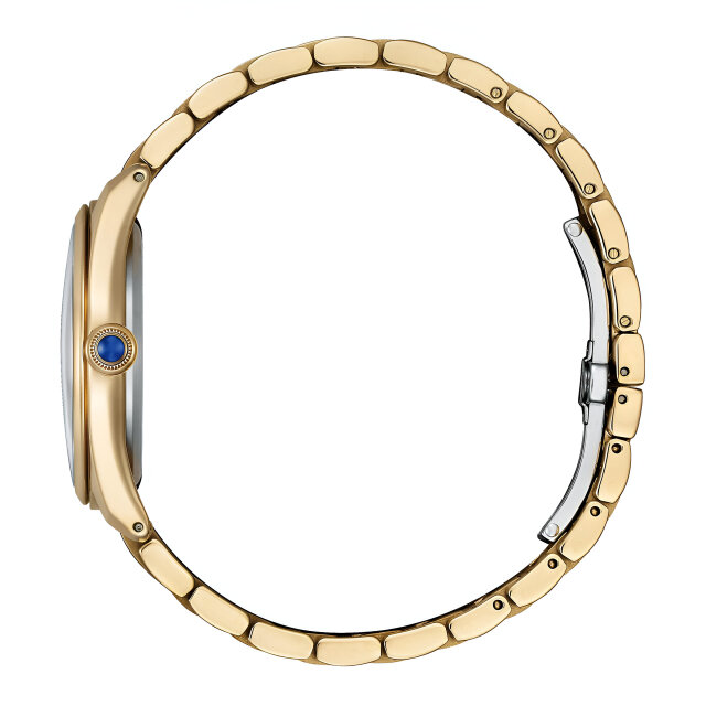 Citizen L Damen Eco-Drive mit Cabochon und Perlmutt EM1143-81X Gold