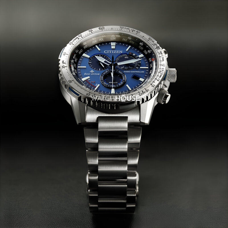 Montre Citizen Promaster Sky Eco-Drive CB5000-50L En Titane - Solaire, Radio, 200m étanche